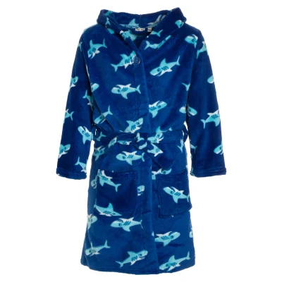 Image of Playshoes HAI Dressing gown for kids, Size: 7 8y, Blau