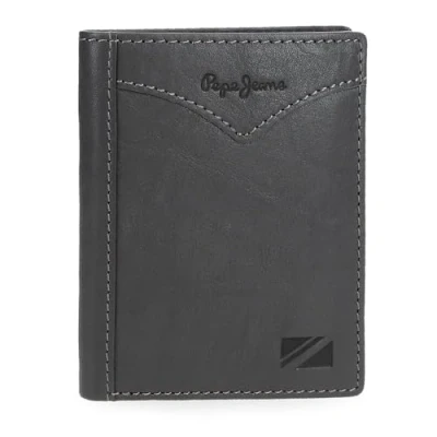Image of Pepe Jeans Jacket Vertical Wallet with Coin Purse, One Size, Grey, Purse