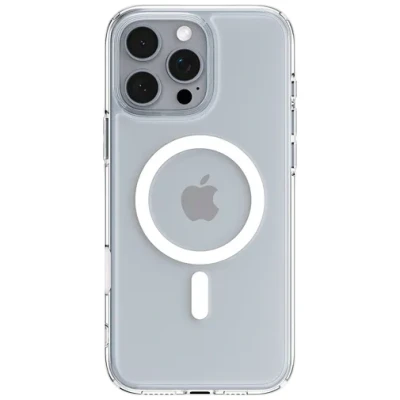 Image of Spigen Ultra Hybrid T MagFit Plastic Back Cover Transparent/White Apple iPhone 16 Pro Max