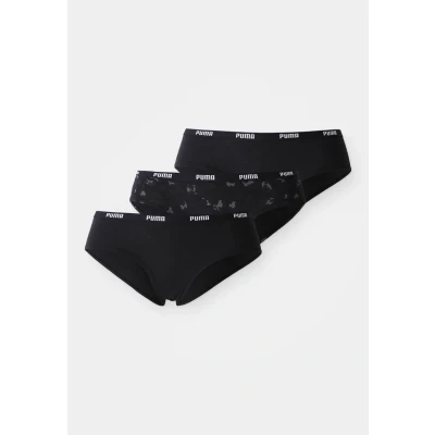 Image of Puma Women Hipster 3 PACK Briefs black, Women&#039;s, Size: Medium, Black