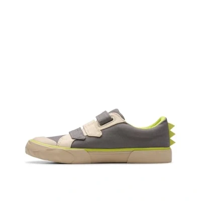 Image of Clarks Foxing Stomp Trainers for kids, Size: 30, Grey shoes