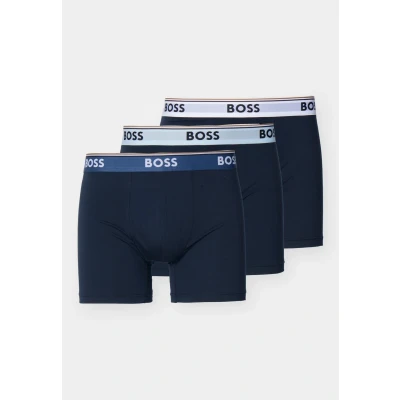 Image of BOSS Mens BoxerBr 3P Power Three Pack Slim Fit Stretch Cotton Boxer Shorts with Logos, Open Miscellaneous977, M