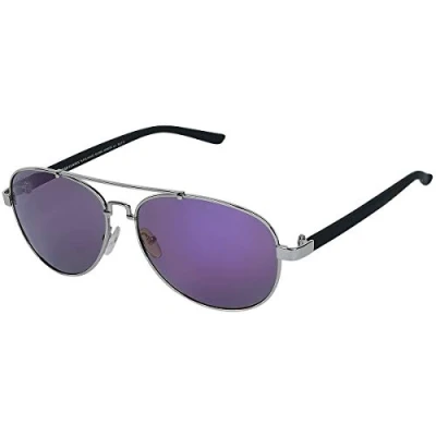 Image of Urban Classics Mumbo Sunglasses, Men&#039;s, Size: One Size, Silver/purple