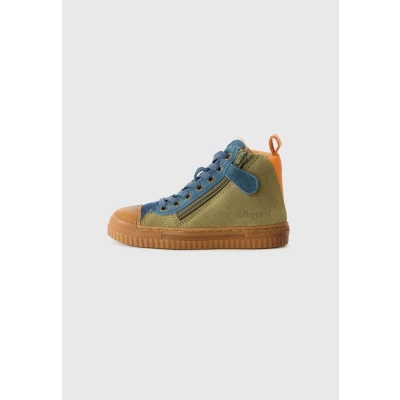 Image of Bisgaard RYAN Hightop trainers for kids, Size: 13.5K, Khaki shoes