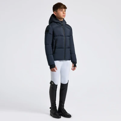 Image of Cavalleria Toscana Young Rider Unisex Nylon Puffer Coat Navy 12 Years Coats Horse &amp; Equestrian