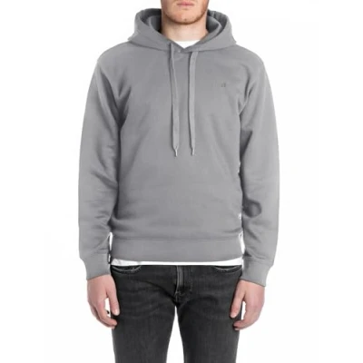 Image of Replay Hoodie, Men&#039;s, Size: Medium, Lead grey