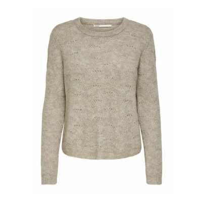 Image of ONLY Onllolli NOOS Jumper, Women&#039;s, Size: Medium, Taupe gray
