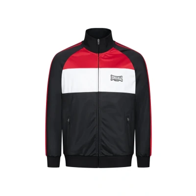 Image of Lonsdale Training jacket, Men&#039;s, Size: Large, Black dark red white