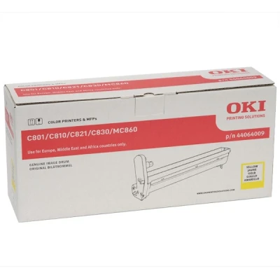 Image of OKI 44064009 C810 C830 MC860 Drum 20,000 Pages Yellow