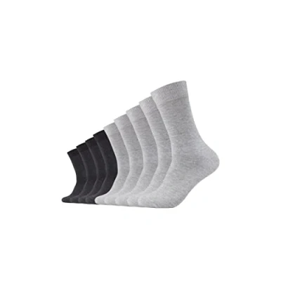 Image of camano 9 PACK Unisex Socks, Size: 12 14, Light grey melange/antracite