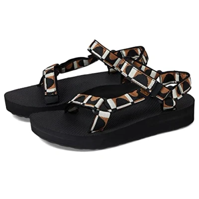 Image of Teva Women&#039;s Geometric Shape Universal Sandal, Black Lion Bounce, 41 EU
