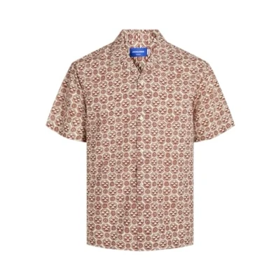 Image of Jack &amp; Jones Jorluke Resort Shirt, Men&#039;s, Size: Medium, Maple syrup