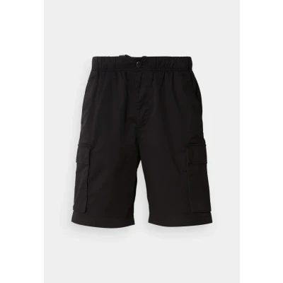Image of Calvin Klein Jeans Straight Comfort Cargo Shorts, Men&#039;s, Size: XL, Black