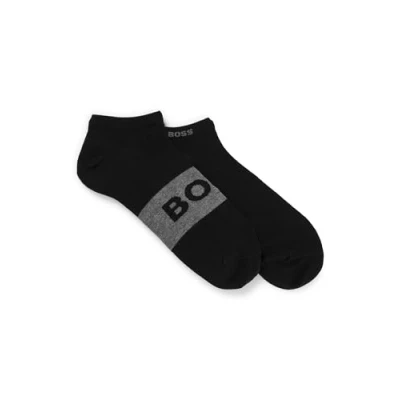 Image of BOSS LOGO 2 PACK Socks, Men&#039;s, Size: 392, Black