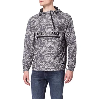 Image of Urban Classics Commuter Windbreaker, Men&#039;s, Size: XXL, Dark digital camo