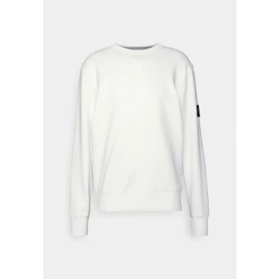Image of Calvin Klein Jeans Badge CREW NECK Sweatshirt, Men&#039;s, Size: XXS, Bright white