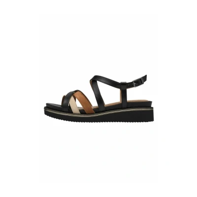 Image of Tamaris Damen Sandalette Leder; BLACK, EU 37
