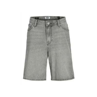 Image of Jack &amp; Jones Junior Loose FIT denim shorts, Men&#039;s, Size: 158, Grey