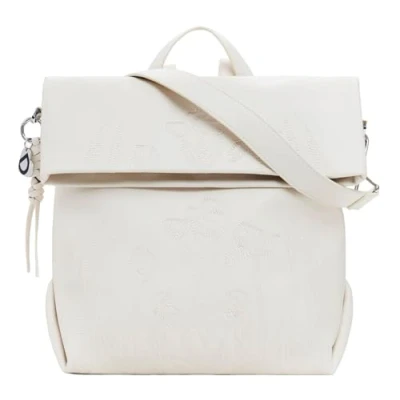 Image of Desigual Medium Chrome FLAP Rucksack, Women&#039;s, Size: One Size, Beige