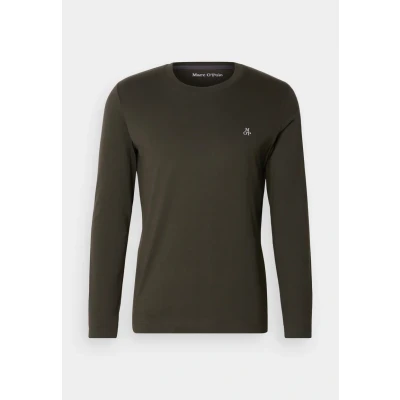 Image of Marc O&#039;Polo Long Sleeve CREW NECK ICON Chest Print sleeved top, Men&#039;s, Size: Small, Neverland iron