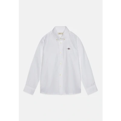 Image of GANT Shield Oxford Unisex Buttondown blouse for kids, Size: 15y, White