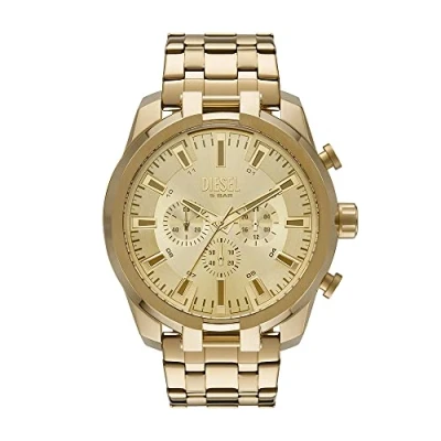 Image of Diesel Split Watch goldcoloured, Men&#039;s, Size: One Size, Gold coloured