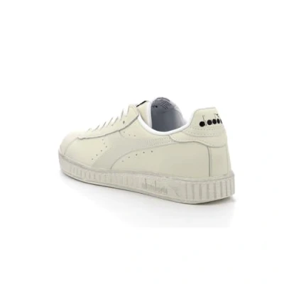 Image of Diadora GAME Waxed Unisex Trainers, Size: 8, White Leather