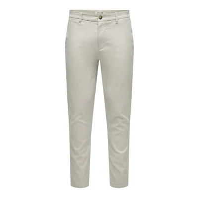 Image of ONLY &amp; SONS Men&#039;s Trousers, Limestone, 28W / 30L