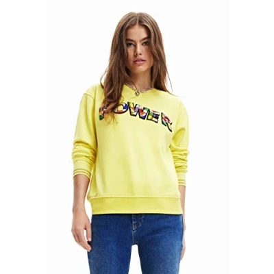 Image of Yellow Cotton Women Sweater