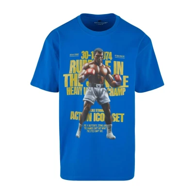Image of Upscale by Mister TEE Rumble Heavy Print Tshirt, Men&#039;s, Size: Large, blue