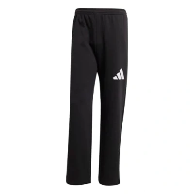 Image of adidas Sportswear Essentials WIDE LEG Three BAR Tracksuit bottoms, Men&#039;s, Size: XXL, Black/white