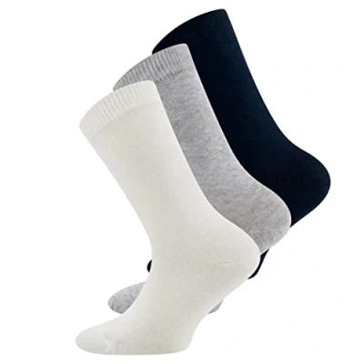 Image of Ewers BABY 3 PACK Socks for kids, Size: 0.5 1, Marine/latte/grau