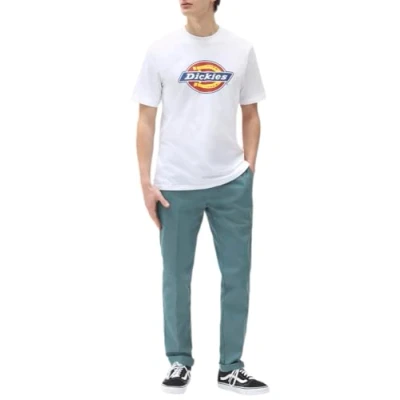 Image of Dickies ICON LOGO TEE Print Tshirt, Men&#039;s, Size: 3XL, White
