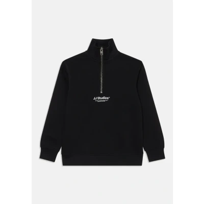 Image of Jack &amp; Jones Junior Jjesoho Quarter ZIP Sweatshirt for kids, Size: 8y, Black