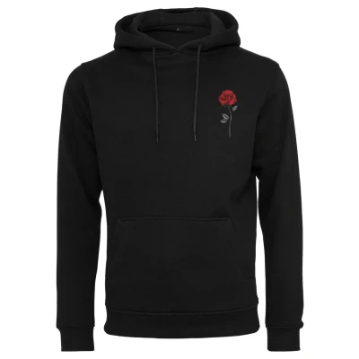 Image of Mister Tee WILD ROSE Hoodie, Men&#039;s, Size: Large, Black