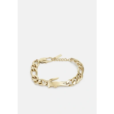 Image of Lacoste Crocodile Unisex Bracelet goldcoloured, Size: One Size, Gold coloured