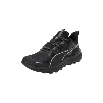 Image of Puma Reflect LITE Unisex Trail running shoes, Size: 7.5, Black/cool dark gray/silver Textile/synthetics