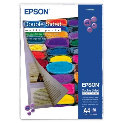 Image of Epson A4 Double Sided Matte Photo Paper (50 Pack) C13S041569