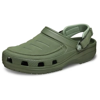 Image of Crocs Yukon Vista II Clogs, Men&#039;s, Size: 6, Army green Synthetics/textile