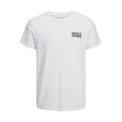Image of Jack &amp; Jones Oneck Basic Tshirt, Men&#039;s, Size: 3XL, White
