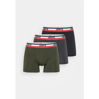 Image of Levi&#039;s LOGO Boxer Brief 3 PACK Pants, Men&#039;s, Size: Medium, Khaki