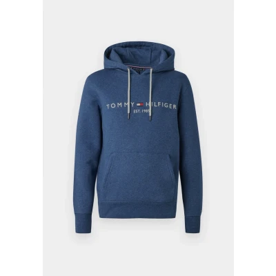 Image of Tommy Hilfiger LOGO Hoody Hoodie, Men&#039;s, Size: 3XL, Aegean sea heather