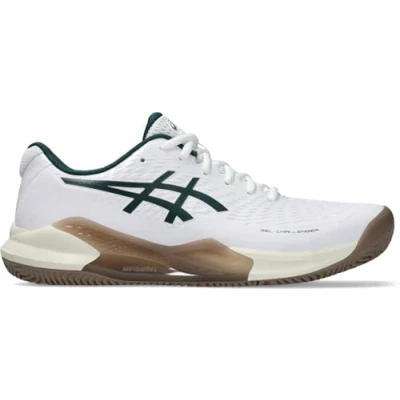 Image of ASICS Challenger 14 Man Tennis Shoes Blue Yellow, White Saxon Green, 5.5 UK