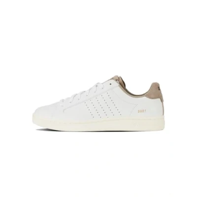 Image of K SWISS Lozan Trainers, Men&#039;s, Size: 10, white simply taupe s Leather