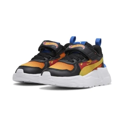 Image of PUMA Sneakers x Hot Wheels™ Trinity Lite for Toddlers, Black Maple Syrup Red Fire Orange, 24 EU