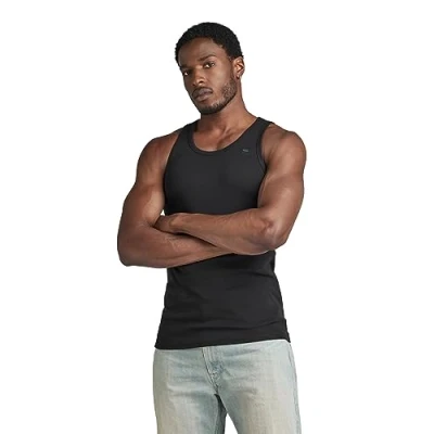 Image of G Star BASE TANK 2 PACK Top, Men&#039;s, Size: XS, Black