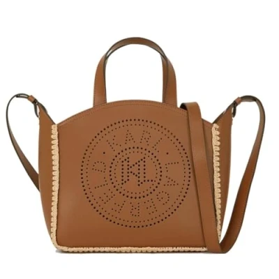 Image of KARL Lagerfeld Circle SM TOTE WHIP Handbag, Women&#039;s, Size: One Size, Natural/tan