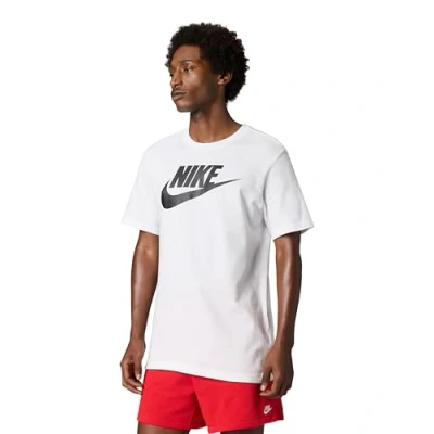 Image of Nike Sportswear TEE ICON Futura Unisex Print Tshirt, Men&#039;s, Size: 3XL, White/black