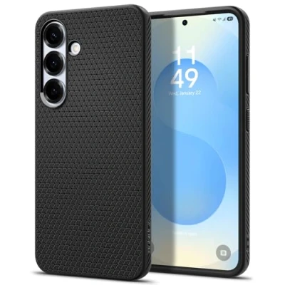 Image of Spigen Liquid Air TPU Back Cover Black Samsung Galaxy S25