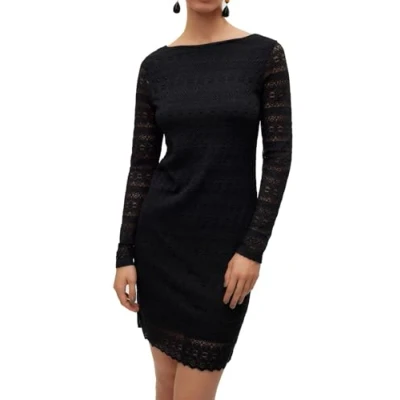 Image of VERO MODA Female Dress VMZOE Short Dress, black, XL